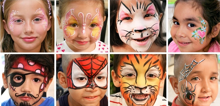 professional kid party face painter Whittier